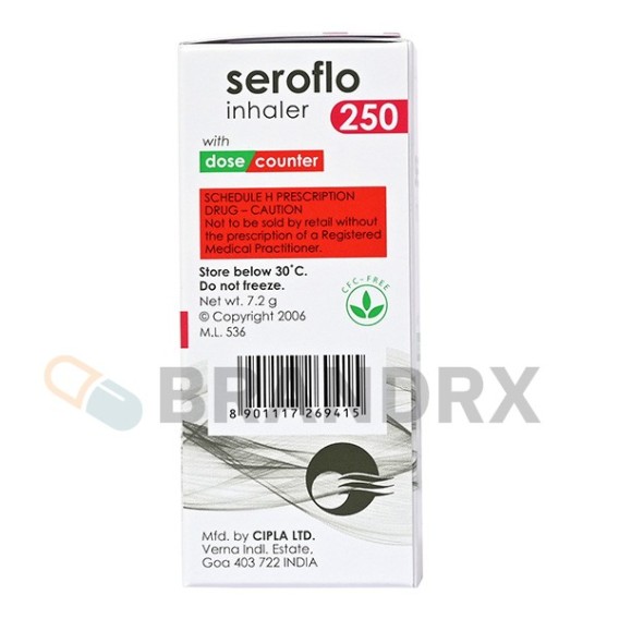 Seroflo Inhaler 120 MD 250 mcg Cipla